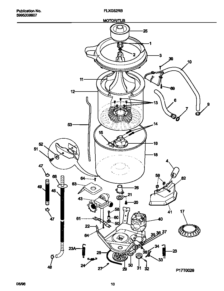 Motor/tub