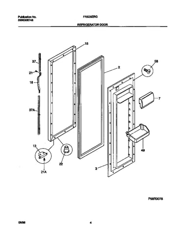 Refrigerator door