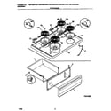 Universal/Multiflex (Frigidaire) MEF303PGDA top/drawer diagram