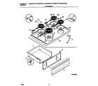 Universal/Multiflex (Frigidaire) MEF303PGWA top/drawer diagram