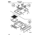 Universal/Multiflex (Frigidaire) MPF303PGDA top/drawer diagram