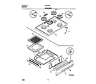 Universal/Multiflex (Frigidaire) MGF303PGWA top/drawer diagram