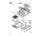 Universal/Multiflex (Frigidaire) MGF336BGDA top/drawer diagram
