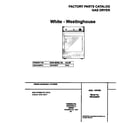 White-Westinghouse WDG546RFS1 cover diagram