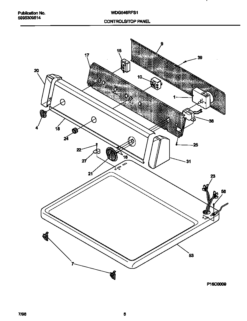 Controls/top panel