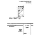 Universal/Multiflex (Frigidaire) MDG546RES2 cover diagram