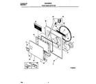 Universal/Multiflex (Frigidaire) MDG546RES2 front panel/lint filter diagram