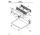 Universal/Multiflex (Frigidaire) MDG546RES2 controls/top panel diagram