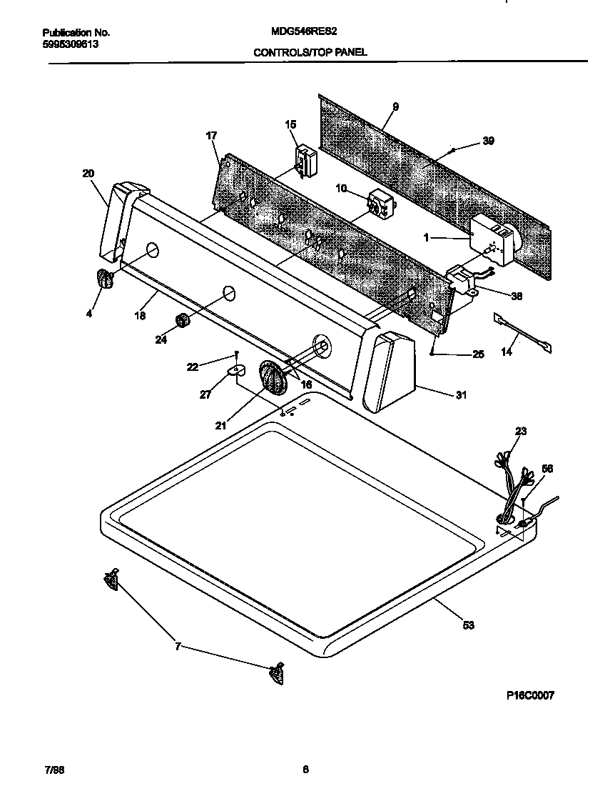 Controls/top panel