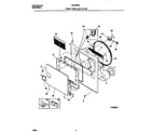 Frigidaire FSG748GFS0 front panel/lint filter diagram