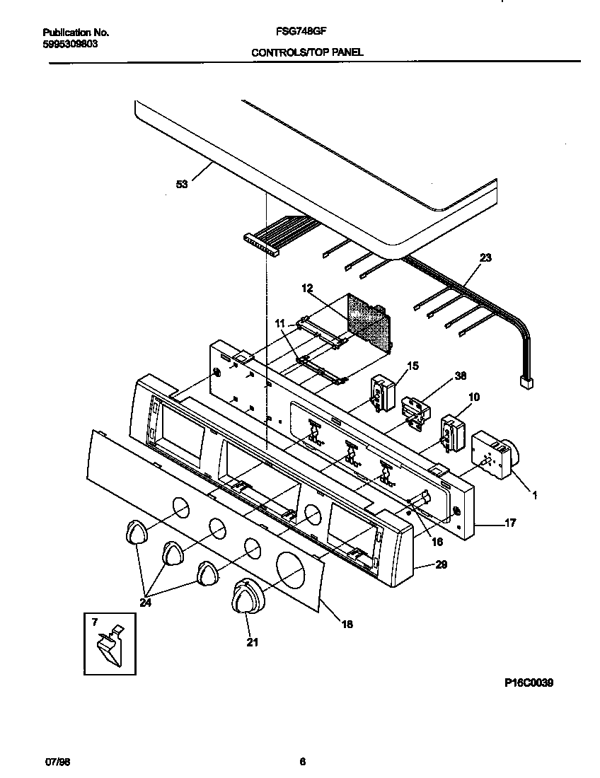 Controls/top panel