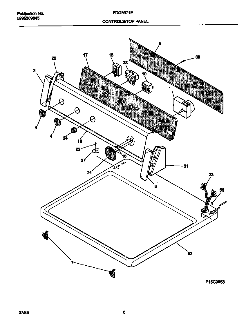 Controls/top panel