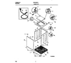 Gibson MWX233RES3 washer cabinet, top diagram