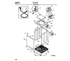 Universal/Multiflex (Frigidaire) MWX121REW2 cabinet/top diagram