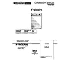 Frigidaire FWS235RFT1 cover diagram