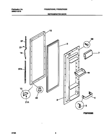 Refrigerator door