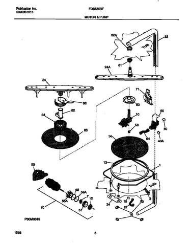 Motor and pump