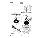 Frigidaire FDB679GFW4 motor & pump diagram