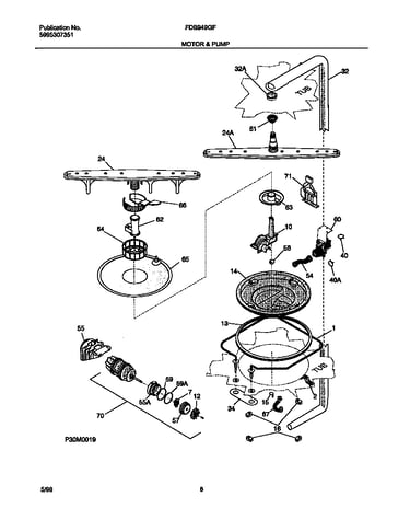 Motor and pump