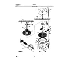 Universal/Multiflex (Frigidaire) MDB120LGR0 motor & pump diagram