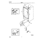 Universal/Multiflex (Frigidaire) MFU14D2GW0 cabinet diagram