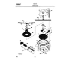 Frigidaire FDB737GFR3 motor and pump diagram