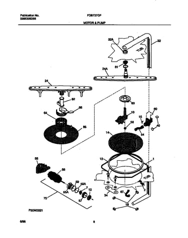 Motor and pump