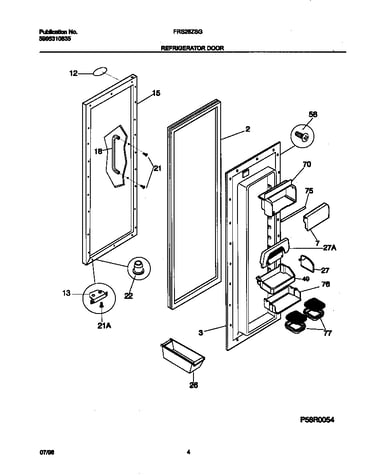 Refrigerator door