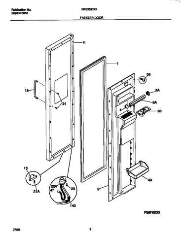 Freezer door
