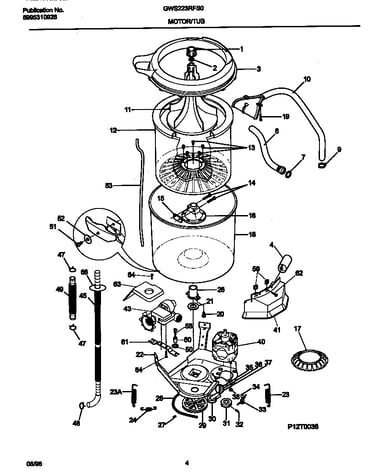 Washer motor,hose