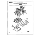 Frigidaire FGF376CESG top/drawer diagram