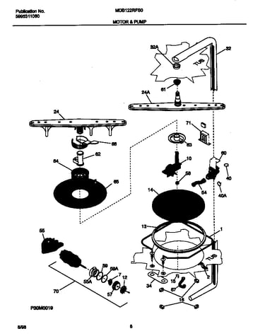 Motor and pump