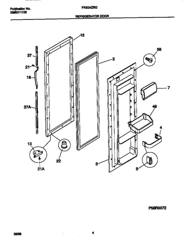 Refrigerator door