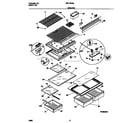 Universal/Multiflex (Frigidaire) MRT18PNGW0 shelves diagram