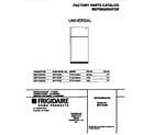 Universal/Multiflex (Frigidaire) MRT15CSEW6 cover diagram