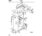 Universal/Multiflex (Frigidaire) MRT15CSED6 cabinet diagram