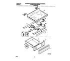 Universal/Multiflex (Frigidaire) MEF365BGDB top/drawer diagram