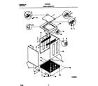 Frigidaire FLSG72GCS8 washer cabinet diagram