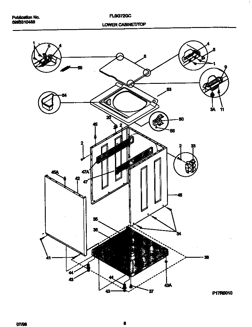 Washer cabinet