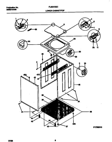 Washer cabinet