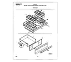 Frigidaire FGF374CCBH top/drawer diagram