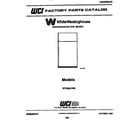 White-Westinghouse RT194LCW0 cover diagram