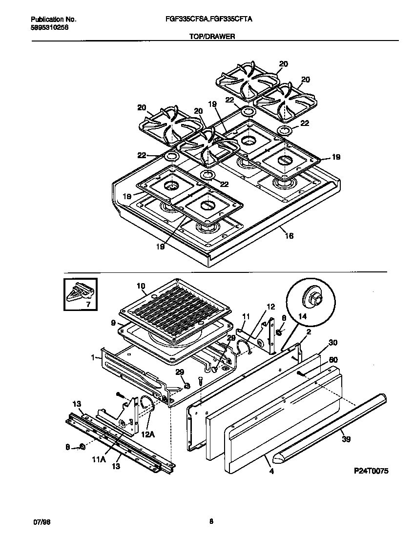 Top/drawer