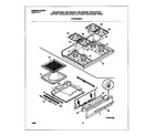 Universal/Multiflex (Frigidaire) MGF334BGDD top/drawer diagram