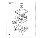 Frigidaire FEF336BGWB top/drawer diagram