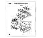 Universal/Multiflex (Frigidaire) MGF334BGDC top/drawer diagram