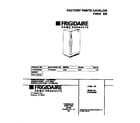 Frigidaire FFU20G9GW2 cover diagram