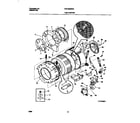 Frigidaire FWT449GFS1 p12t0041  wshr  tub,motor diagram