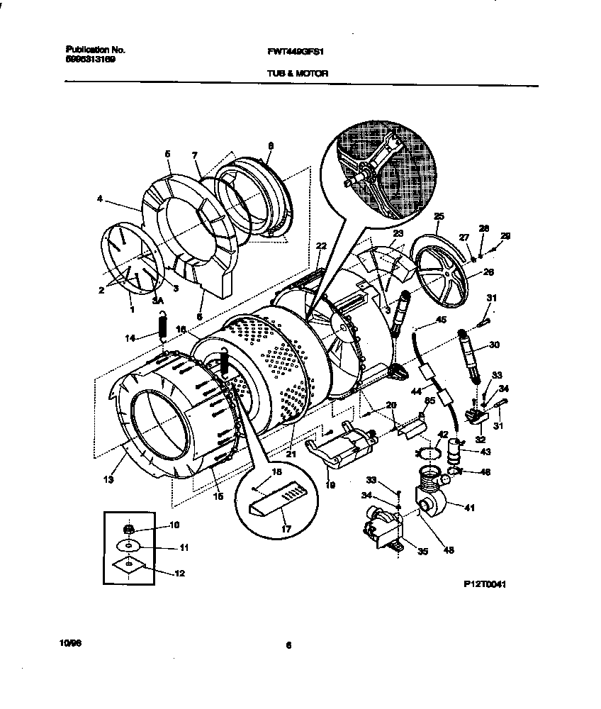 P12t0041  wshr  tub,motor