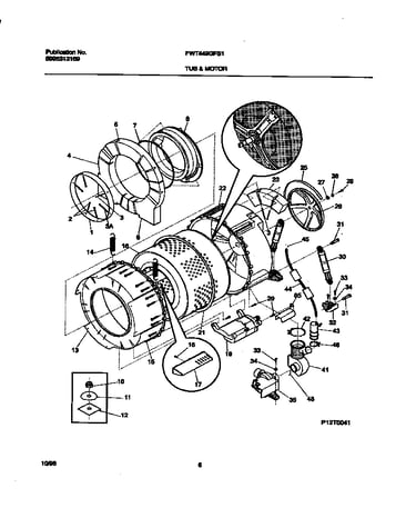 P12t0041  wshr  tub,motor